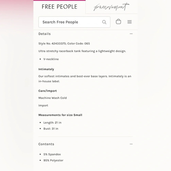 INTIMATELY by FREE PEOPLE NWOT Slinky Slinky Tank in Salmon - Picture 8 of 8